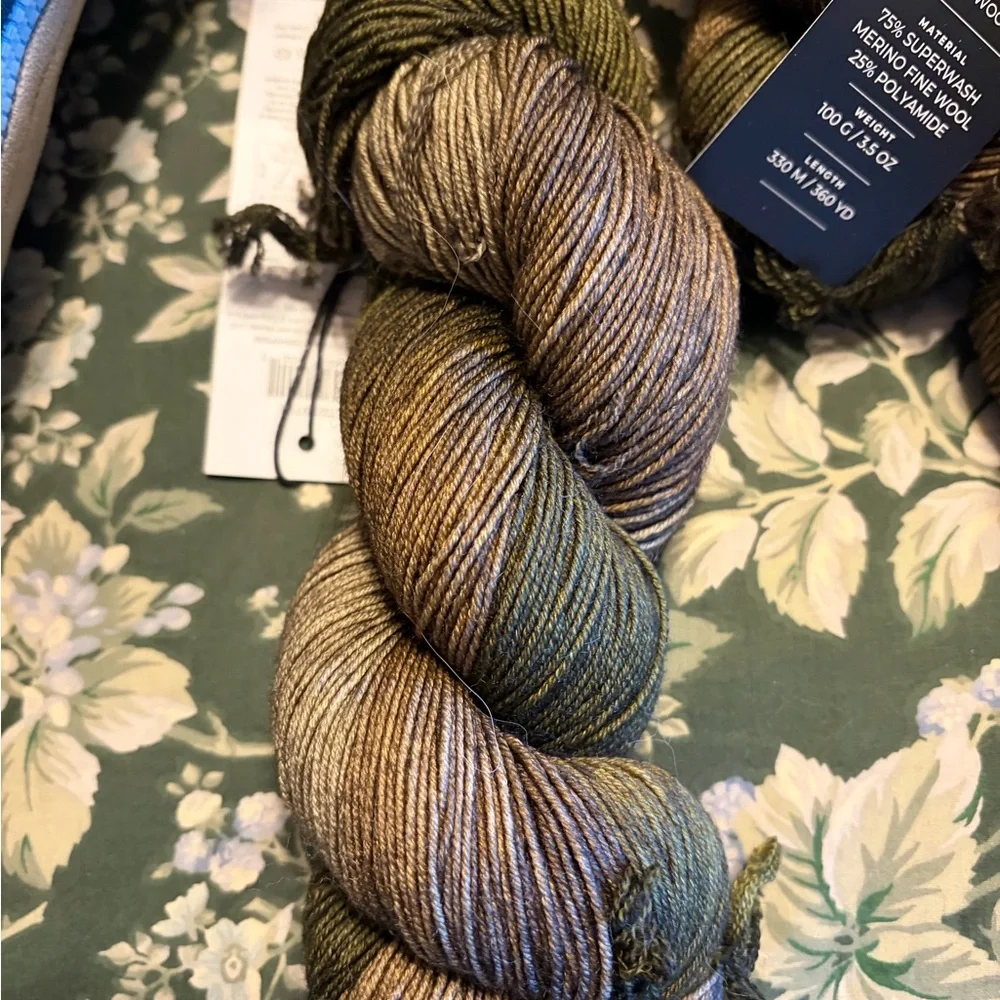 Joann’s KVC Premium hand painted wool Yarn in green Earth Tones new price for 3 - Picture 4 of 5